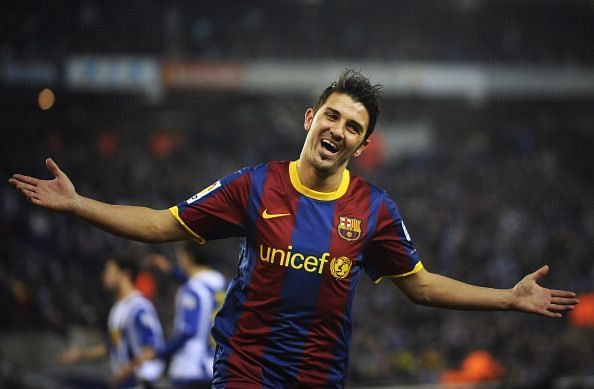 David Villa was a huge hit at the Nou Camp